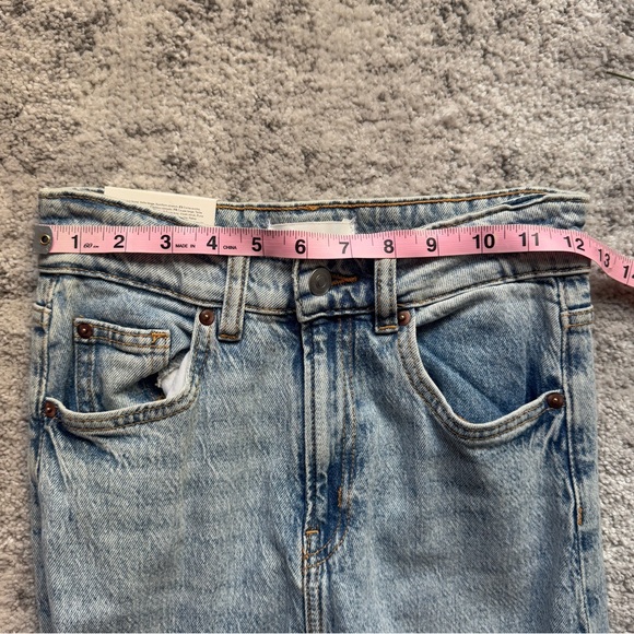 H&M high-rise wide leg stretchy washed jeans EUR 38 / US 6 - will fit S/M! - Picture 7 of 8